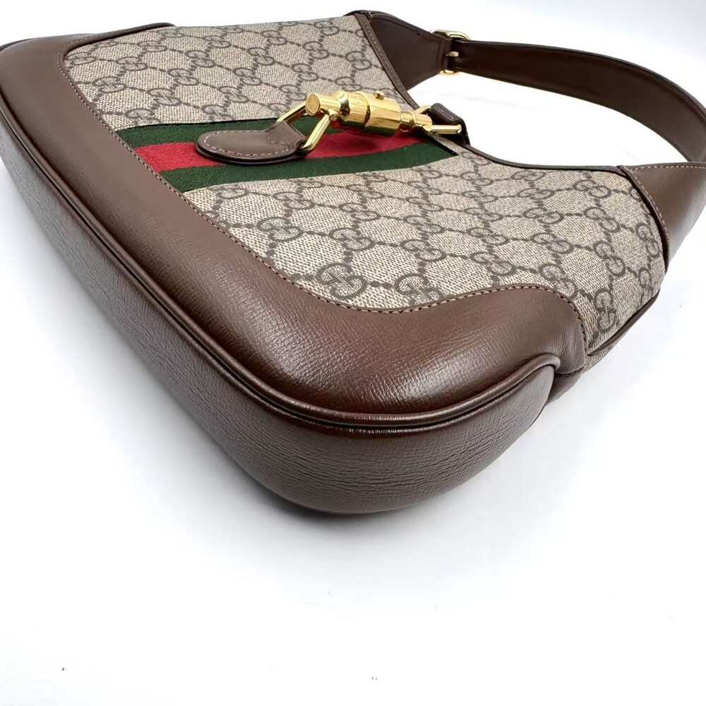 Hj Gucci Jackie Gg Supreme Brown #236181G20B - Picture 6 of 12